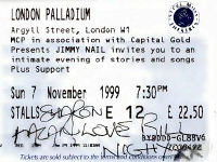 London Palladium ticket with Bill Nighy autograph